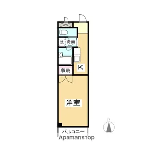 アルシオネ近藤【306号室】の間取り