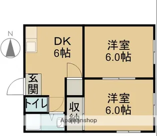 竹内コーポ【3C号室】の間取り