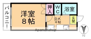 フラッツB(枝郷)【305号室】の間取り