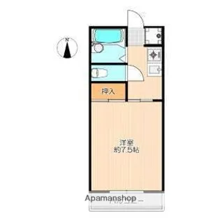 1Kの間取り画像