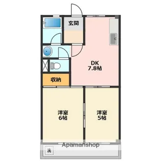 アメニティパークB【2階】の間取り