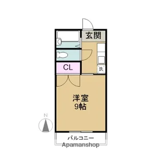 グレイスオダ【208号室】の間取り