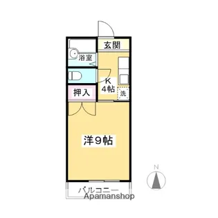 グレイスオダ【205号室】の間取り