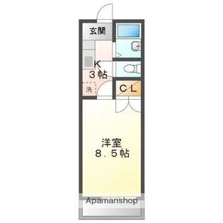 ナイスコート25【2階】の間取り