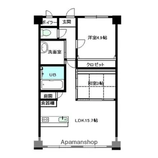 エステート21【2階】の間取り