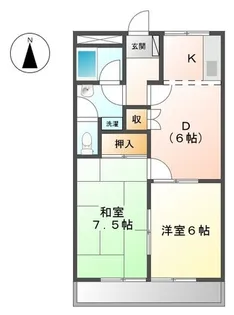 サンガーデンセレス【203号室】の間取り