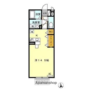 オベルジュ・クレール【201号室】の間取り