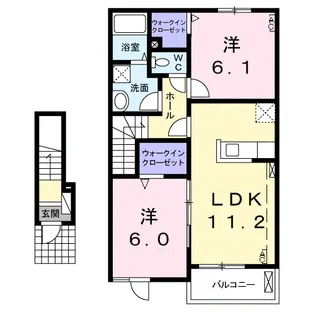 サンスクエア【2階】の間取り