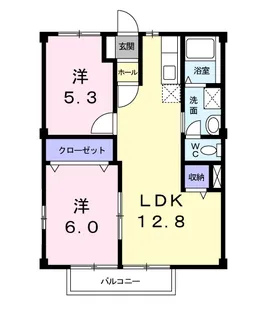 ニューシティー大江Ⅱ【2階】の間取り