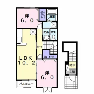 FAIRY TALE【2階】の間取り