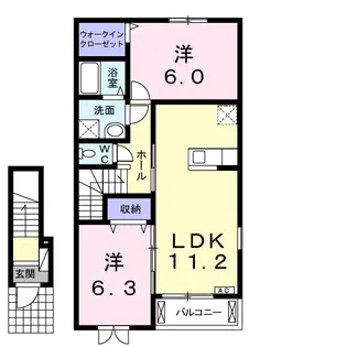 アージュA【2階】の間取り