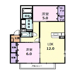 コンテシーナ【2階】の間取り