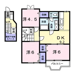 フローレンススクエア【2階】の間取り