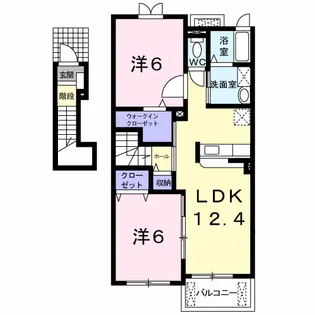 フェリーチェ A棟【2階】の間取り