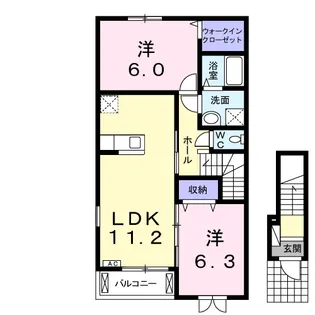アージュB【2階】の間取り