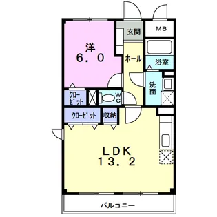 クリスタルガーデンⅠ【1階】の間取り