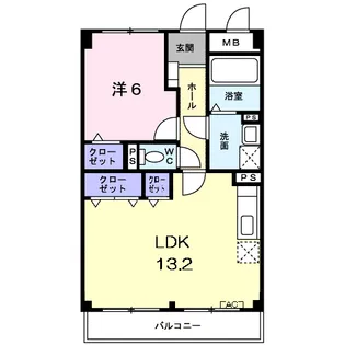 クリスタルガーデンⅠ【4階】の間取り