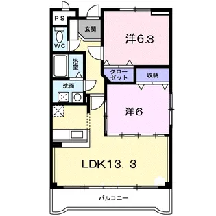 ソル・レヴェンテ【2階】の間取り