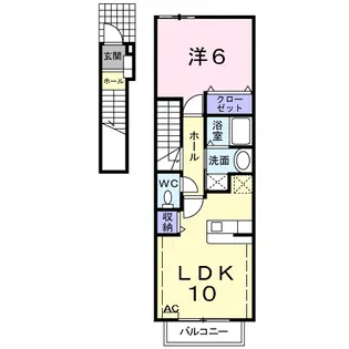 クロス マウンテン【2階】の間取り