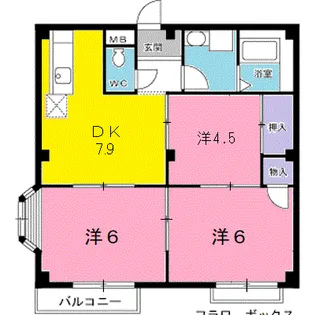 エルディム福寿【1階】の間取り