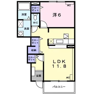 ターンベリー【1階】の間取り