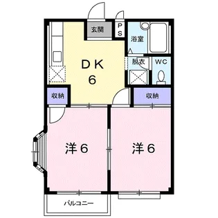 エルディム小柳B【2階】の間取り