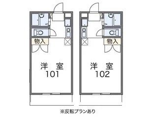レオパレス西之川【202号室】の間取り