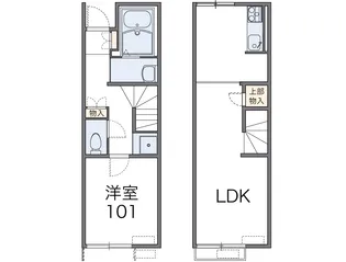 レオネクストゼン【109号室】の間取り