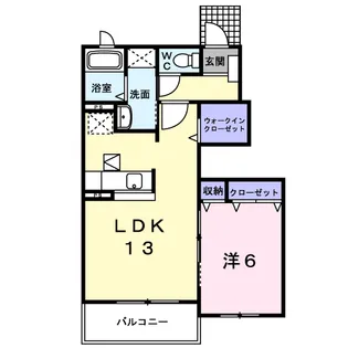 メゾン・ナリッシュA【1階】の間取り