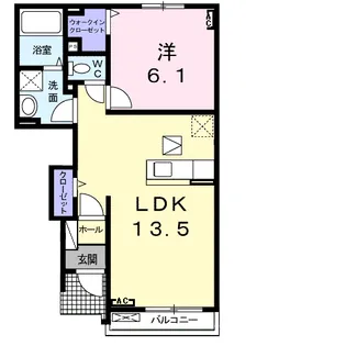 アドラブール【1階】の間取り