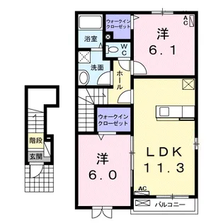 アドラブール【2階】の間取り