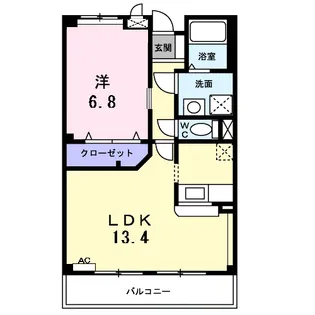 メゾン・アルカンシエル【2階】の間取り