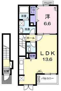 シャングリラ・イースト【2階】の間取り