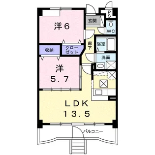 ミラノ【1階】の間取り