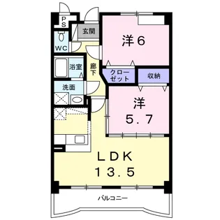 ミラノ【3階】の間取り