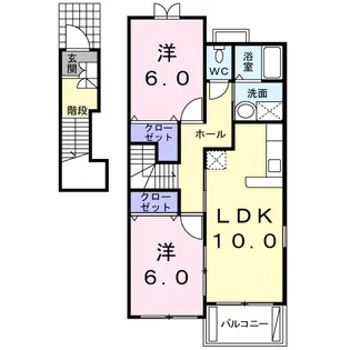 ゆいまーるハウスB【201号室】の間取り