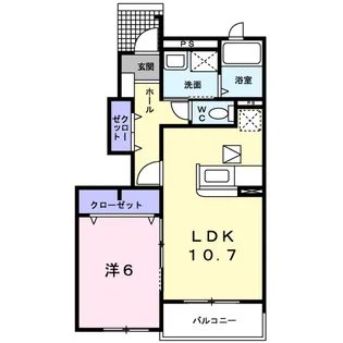 リアン【1階】の間取り