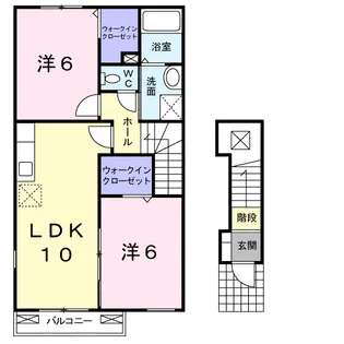 ソイル リバー【2階】の間取り
