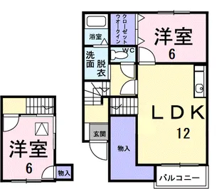エスペランサA【2階】の間取り