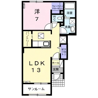 パリス・ハーモニー【1階】の間取り