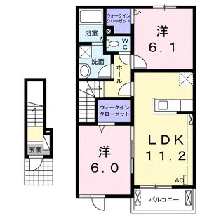 カルムメゾンC【2階】の間取り