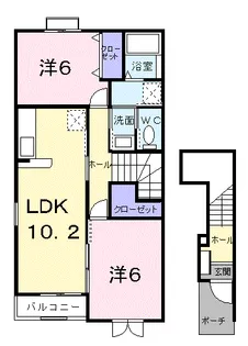 SUNNY【2階】の間取り