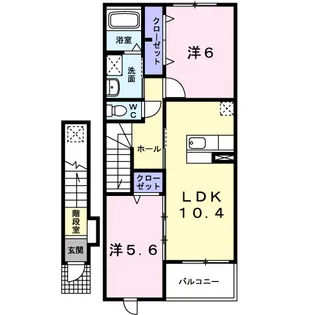 ブライトヴィラ・E【2階】の間取り