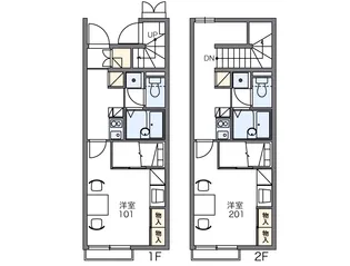 レオパレスパオ熊野A【108号室】の間取り