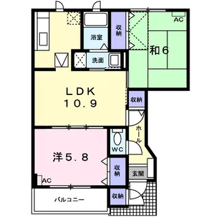 LION 柊 A【1階】の間取り