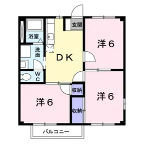 ステイシア・ホリ 2【2階】の間取り