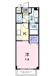 ツァールアインス【1階】の間取り