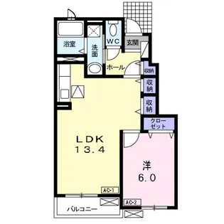 セントルイス【1階】の間取り