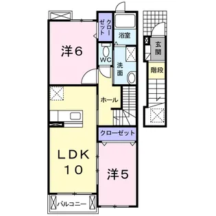 クレスト コート【2階】の間取り