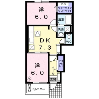 メゾン ダンデライオンB【1階】の間取り